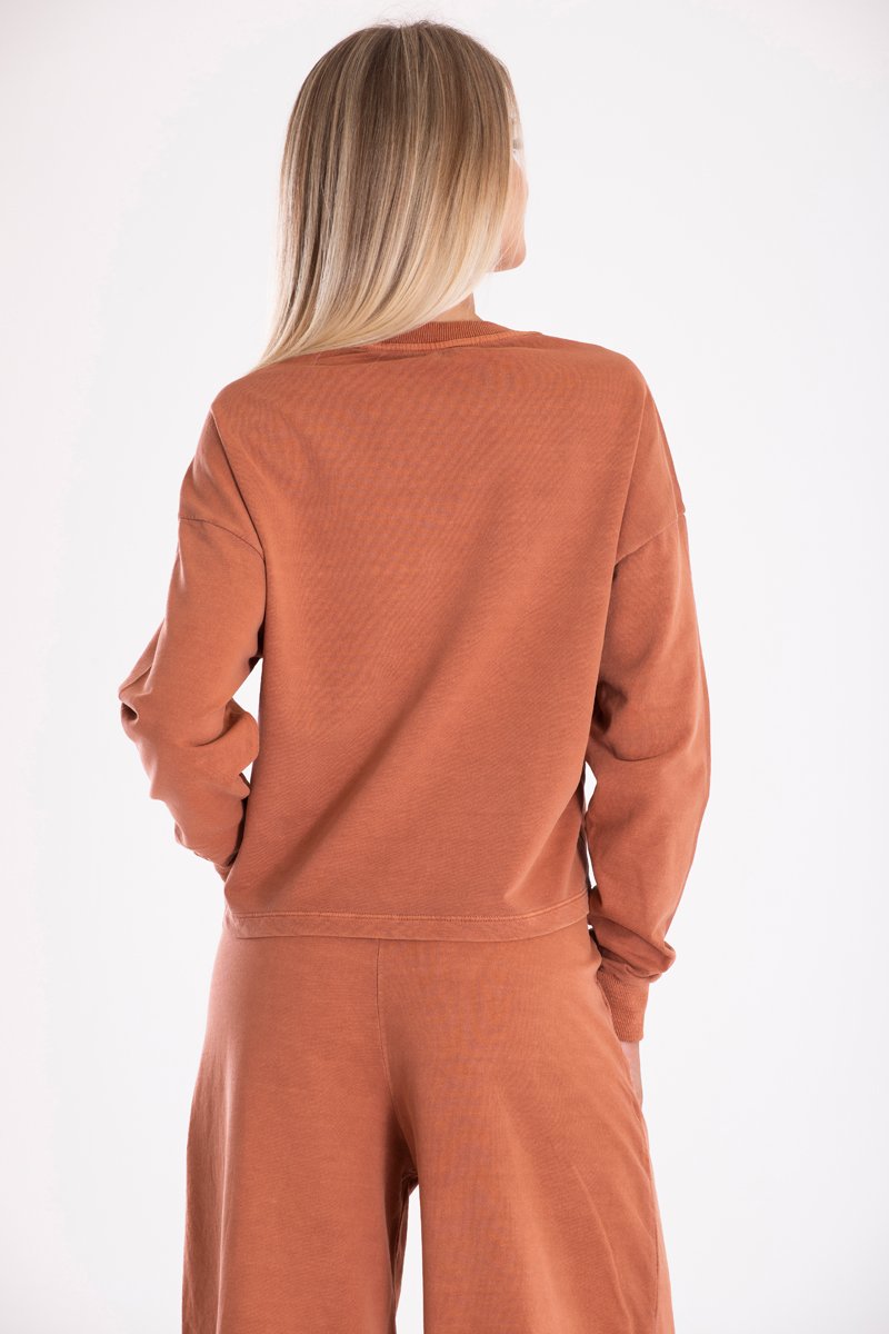 Blusa De Moletom Casual Jaqueline Canela
