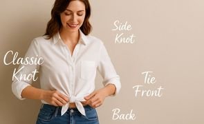 como amarrar camisa com estilo